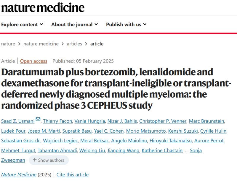 Myeloma Paper of the Day, February 6th, suggested by Robert Orlowski