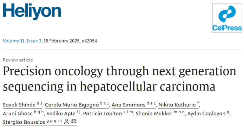 Aruni Ghose: Precision oncology through next generation sequencing in hepatocellular carcinoma