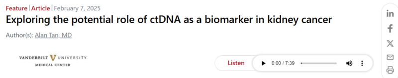 ctDNA: A game-changer in kidney cancer? 