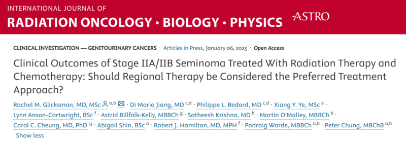 Radiotherapy or chemotherapy for stage 2A/B seminoma? - ASTRO