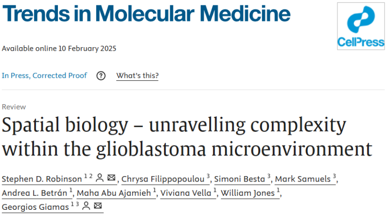 Georgios Giamas: Advances in spatial biology techniques and their implementation in glioblastoma