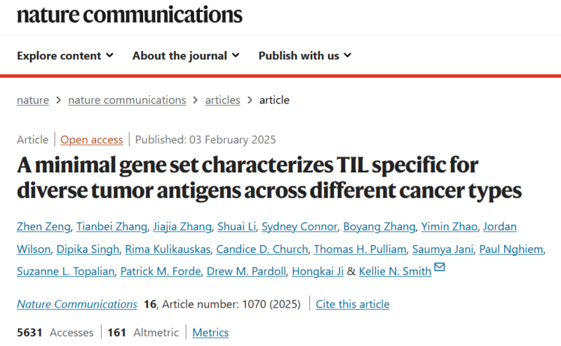 Suman Kumar Vodnala: A novel three-gene "MANAscore" algorithm for lung cancer and melanoma patients