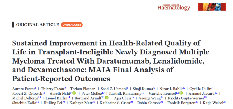 Myeloma Paper of the Day, February 15th, suggested by Robert Orlowski