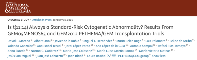 Myeloma Paper of the Day, February 17th, suggested by Robert Orlowski