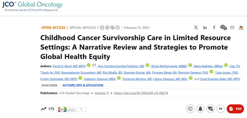 Ana Carolina Izurieta Pacheco: Global perspective on childhood cancer survivorship care in limited resource settings