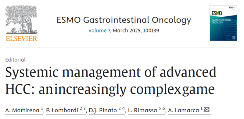 Andrea Martirena: Systemic management of advanced HCC