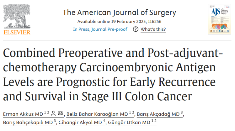 Erman Akkus: Stage specific characterization of early-onset colorectal cancer