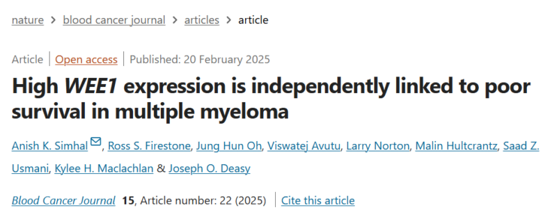 Myeloma Paper of the Day, February 22nd, suggested by Robert Orlowski