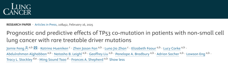 5 papers about Lung Cancer suggested by Stephen Liu