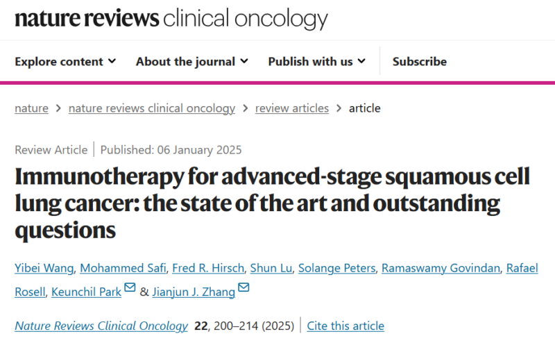 Diego Díaz García: Immunotherapy for advanced-stage SqNSCLC