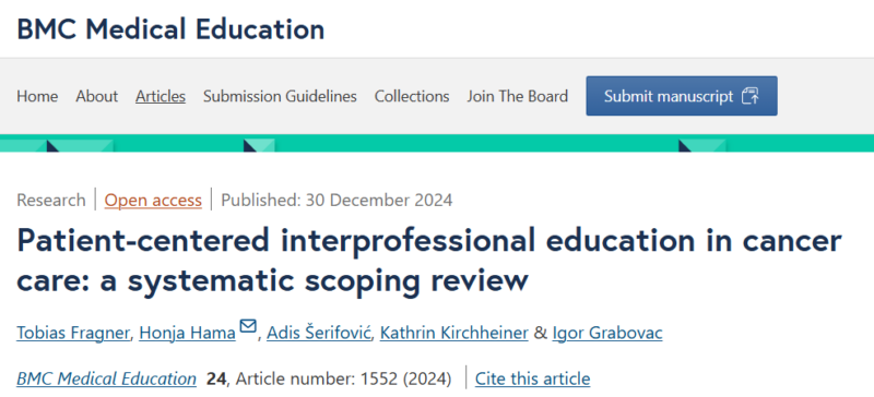 How can interprofessional education improve collaboration in Cancer Care? - European Cancer Organisation