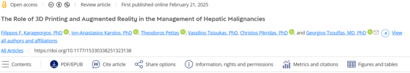 Simrun Kaur-Rathore: The Role of 3D Printing and Augmented Reality in the Management of Hepatic Malignancies