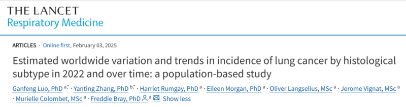 5 papers about Lung Cancer suggested by Stephen Liu