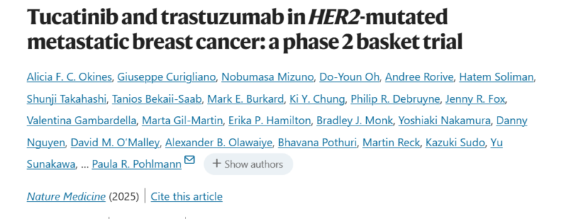 Paolo Cotzia: Tucatinib and trastuzumab with fulvestrant for HR+ patients in heavily pretreated HER2-mut MBC