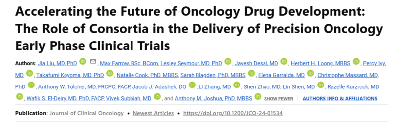 Vivek Subbiah: The Role of Consortia in the Delivery of Precision Oncology Early Phase Clinical Trials