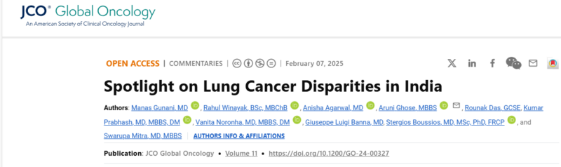 Aruni Ghose: Spotlight on Lung Cancer Disparities in India