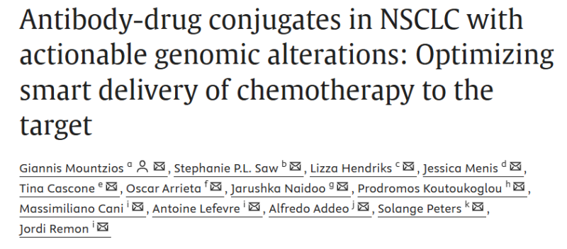 Giannis Mountzios: How active ADCs against oncogene-addicted NSCLC?