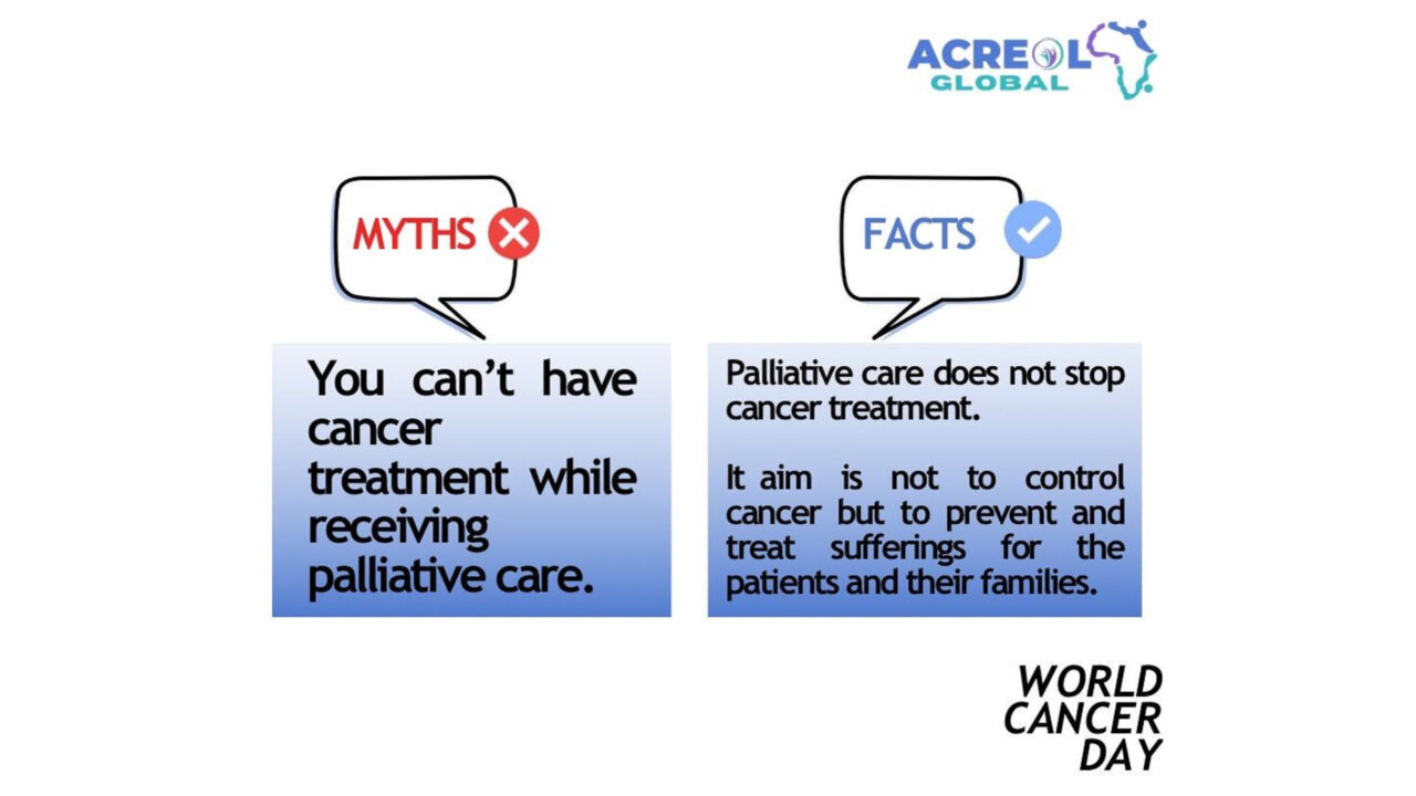 Palliative care isn’t an alternative to treatment: it’s a complement – ACREOL Global