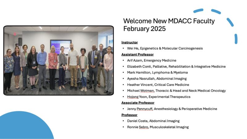 Anne Tsao: Welcome New MDACC Faculty February 2025