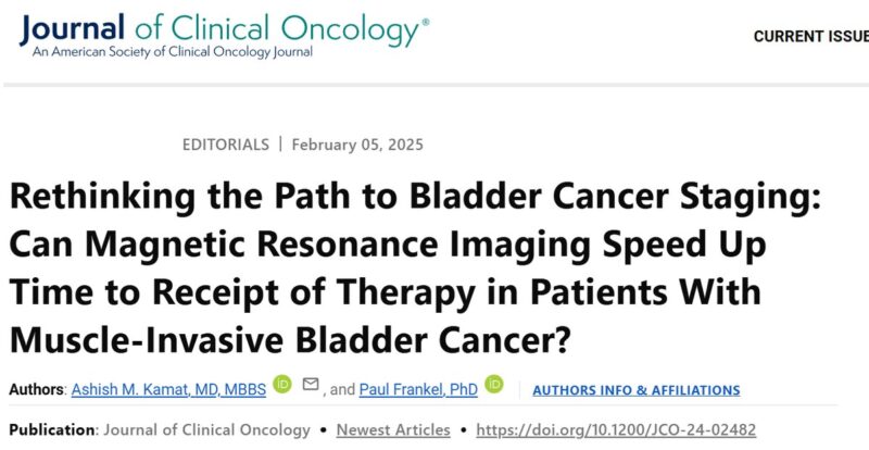 Ashish M. Kamat: Could MRI-first staging streamline MIBC treatment?