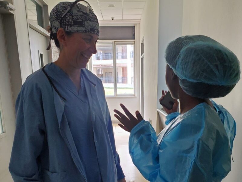 POHER Scholar alum Martha Kamanga at the Levy Mwanawasa University Teaching Hospital