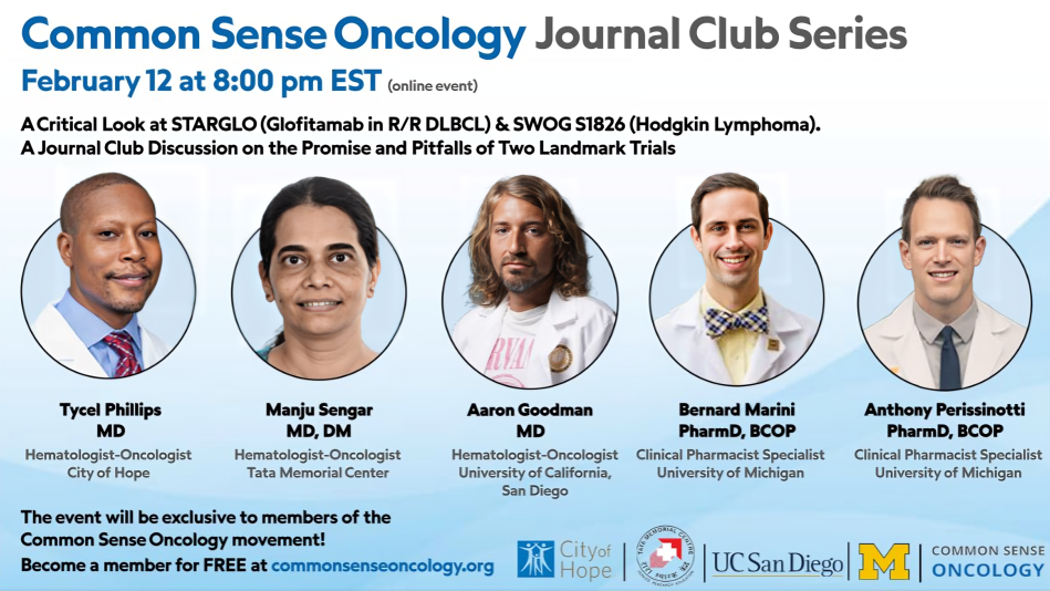 Journal Club: STARGLO and SWOG S1826 trials – Common Sense Oncology