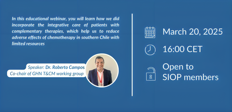 Paediatric Integrative Oncology in Chile: A comprehensive approach to cancer care - SIOP