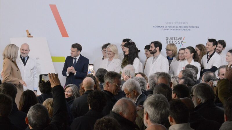 Fabrice Barlesi: The President of the French Republic lays the 1st stone of the new research building in Gustave Roussy