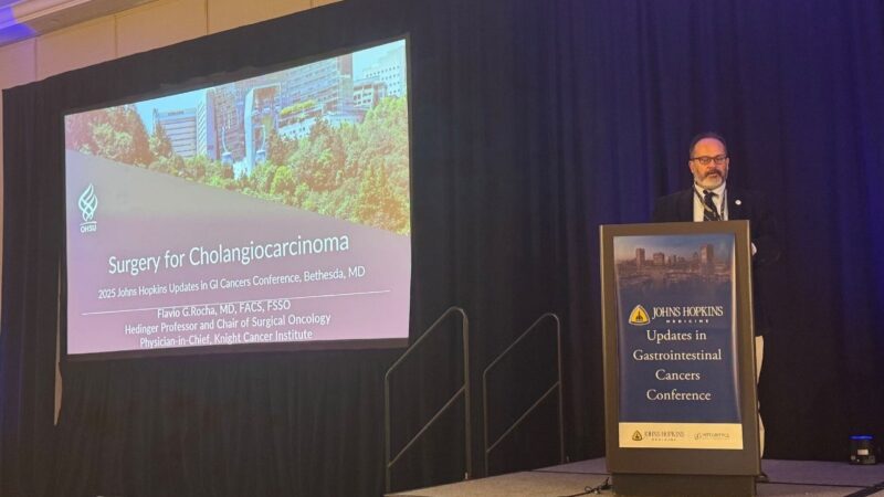 Flavio Rocha: Honored to discuss cholangiocarcinoma at Johns Hopkins Medicine GI cancer course