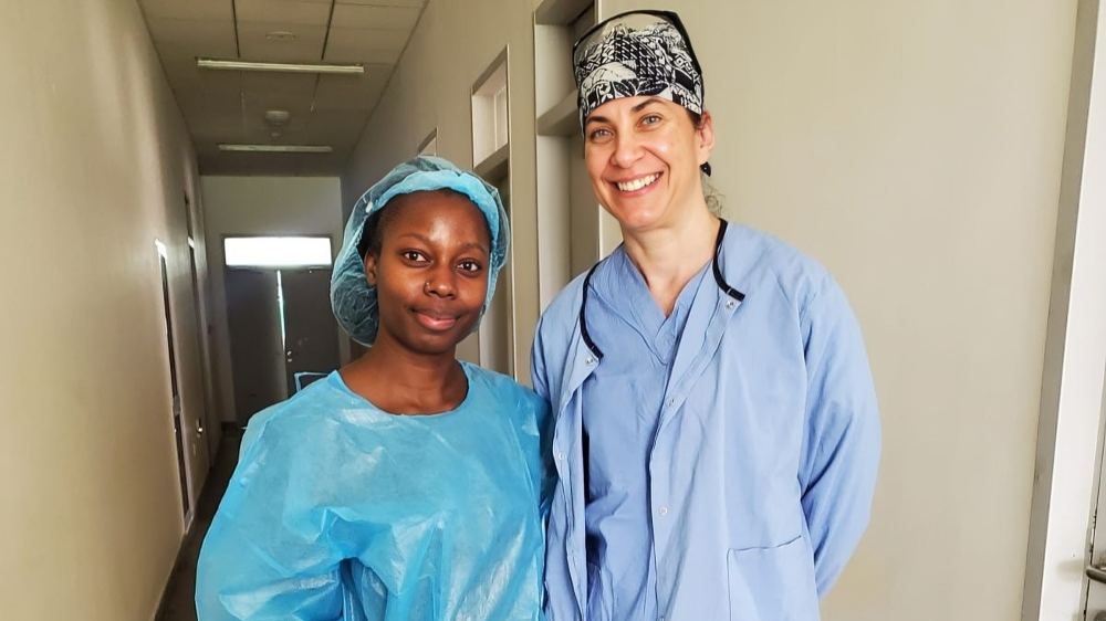 POHER Scholar alum Martha Kamanga at the Levy Mwanawasa University Teaching Hospital