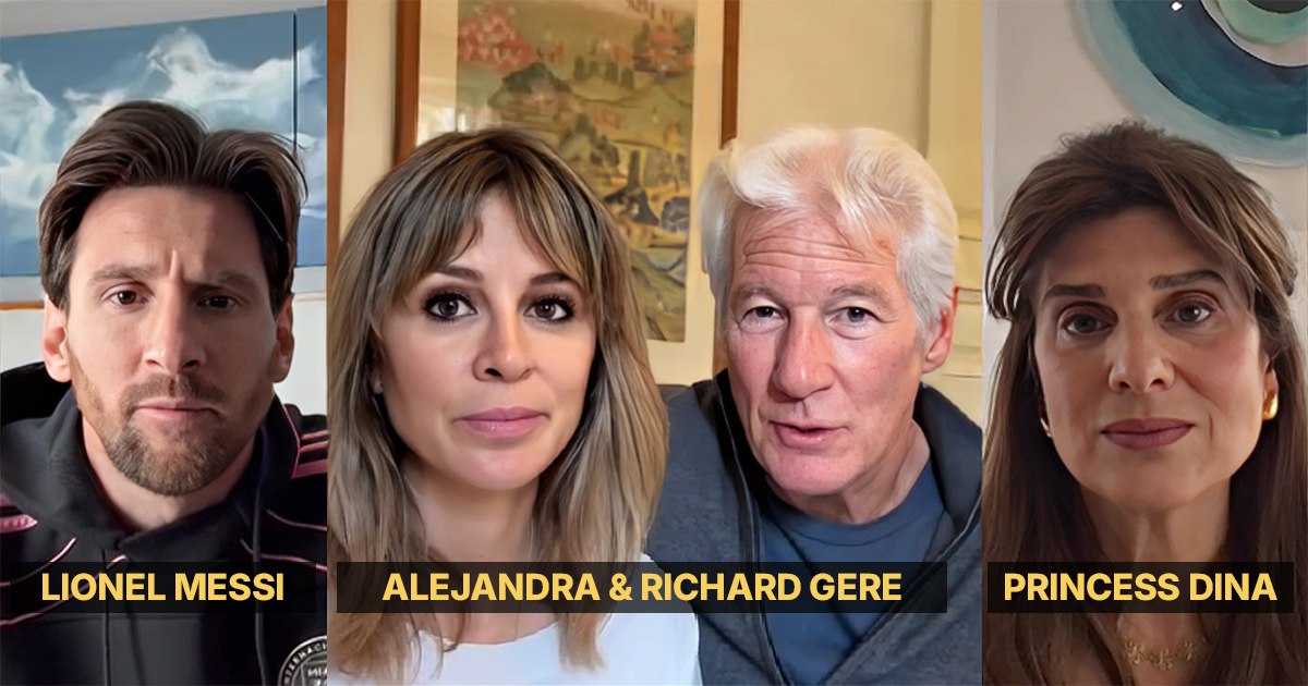 Leo Messi, Richard Gere and Alejandra, Princess Dina and Paco Arango join the Global OncoThon to support childhood cancer research