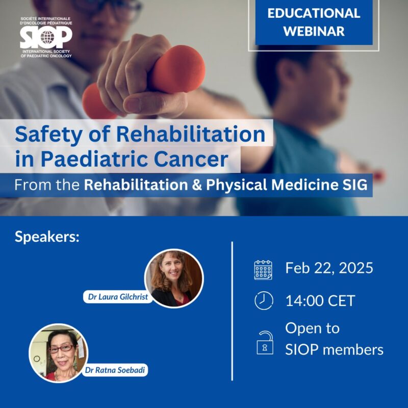 Safety of Rehabilitation in Paediatric Cancer - SIOP International