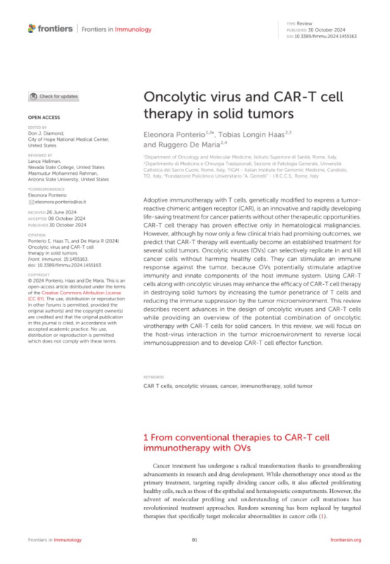 Hung Trinh: Oncolytic virus and CAR-T cell therapy in solid tumors