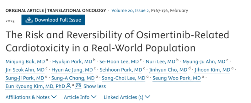 Antonio Calles: Cardiotoxicity of osimertinib is real