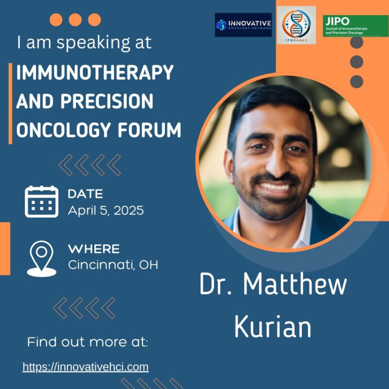 Matthew Kurian on the latest news in breast cancer at IPOF 2025 - Innovative Healthcare Institute