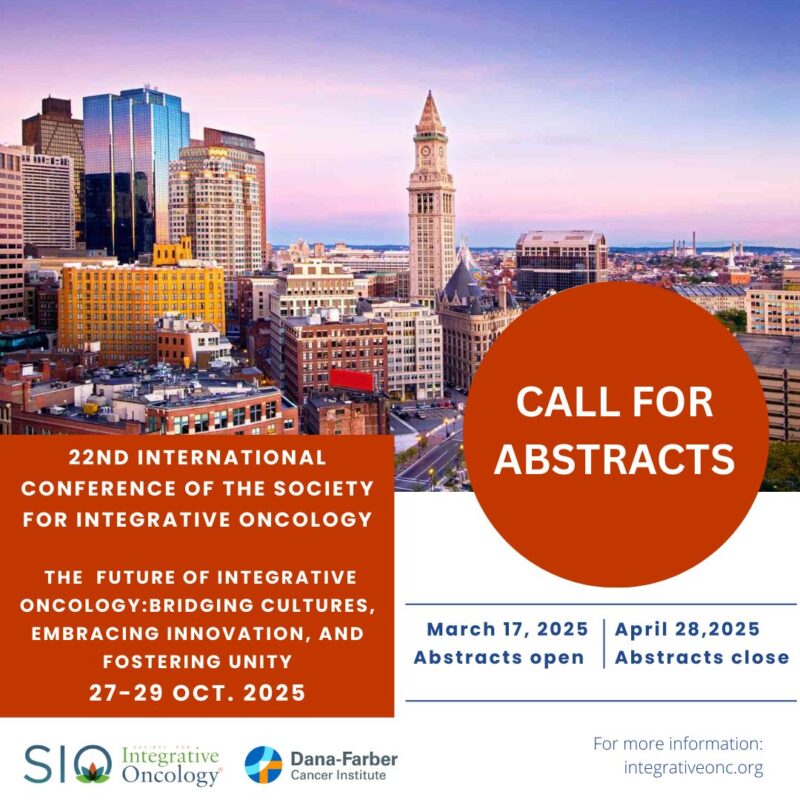 Abstract submissions are opening for the 22nd SIO International Conference