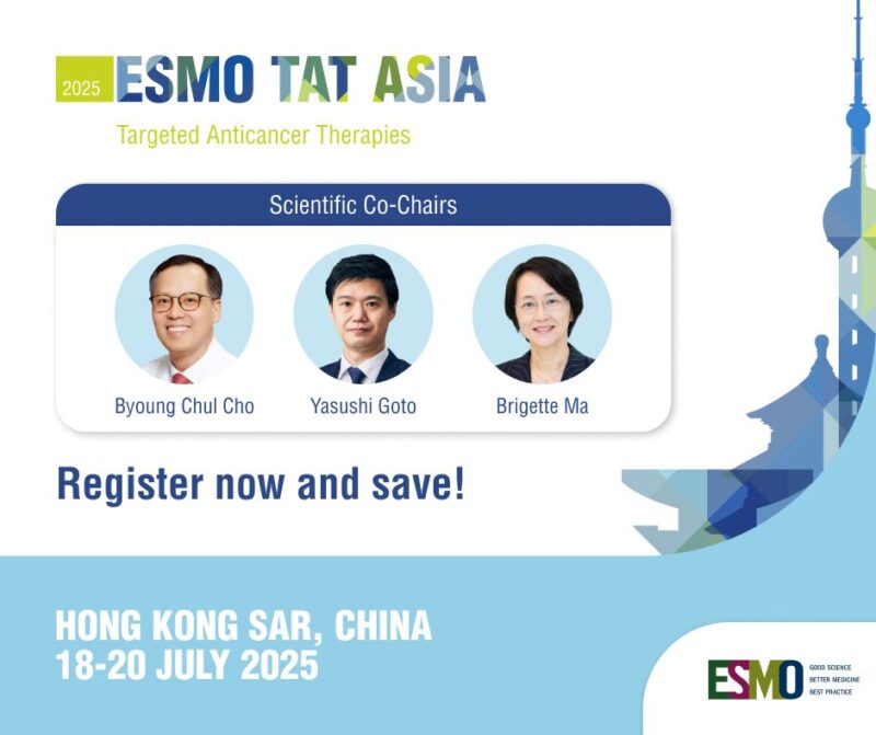 Registration for the new ESMO TAT Asia 2025 Congress is now open