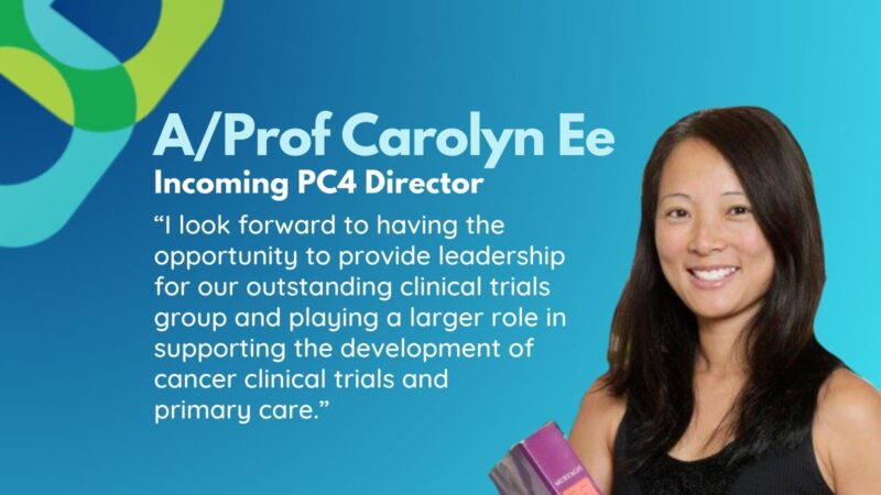 Carolyn Ee has been appointed as Incoming PC4 Director