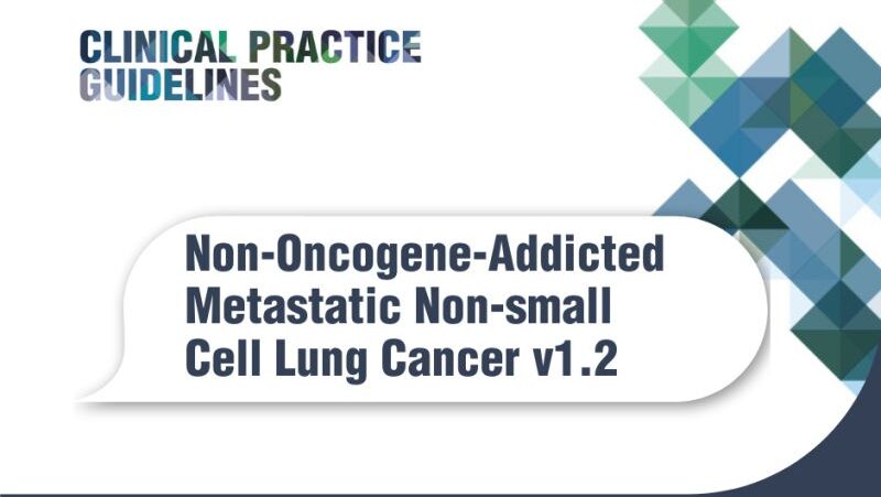 ESMO Guidelines Slideset: Non-Oncogene-Addicted Metastatic NSCLC