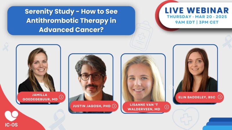 Sebastian Szmit: Honored to moderate the webinar of International Cardio-Oncology Society