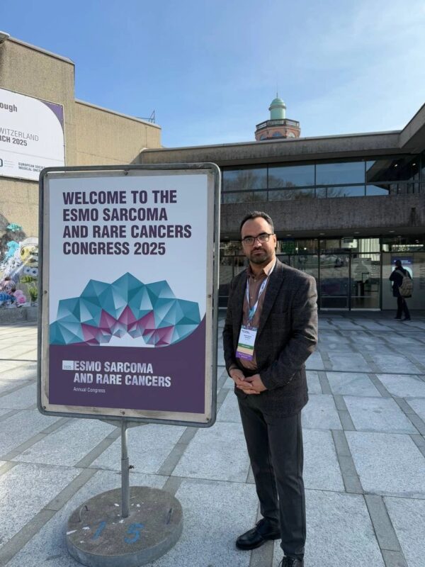 Seyed Alireza Javadinia: Privileged to deliver an oral presentation at ESMO Sarcoma and Rare Tumors