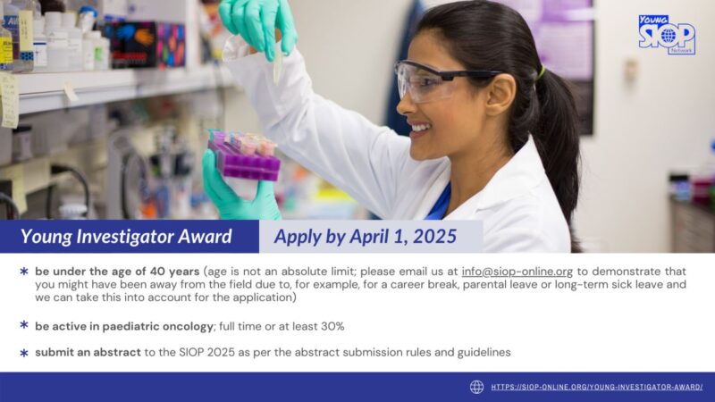 SIOP Young Investigator Award: Present Your Original Research at SIOP Annual Meeting – SIOP
