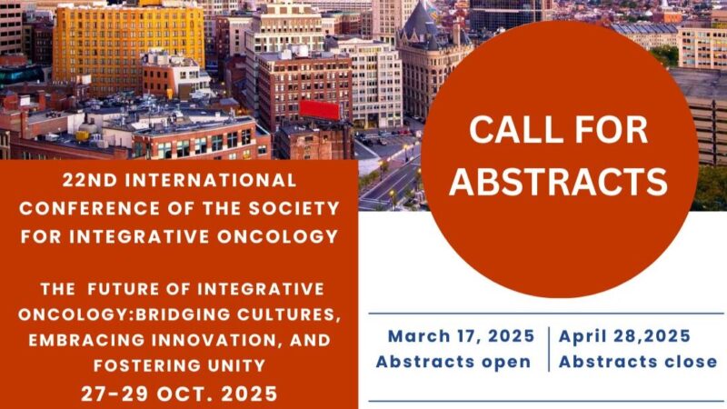 Scientific Abstract submissions are open for the 22nd SIO International Conference