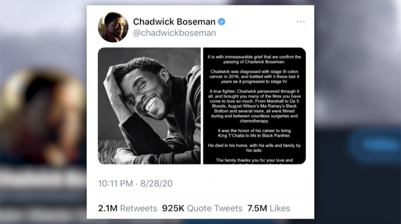 Chadwick Boseman cancer