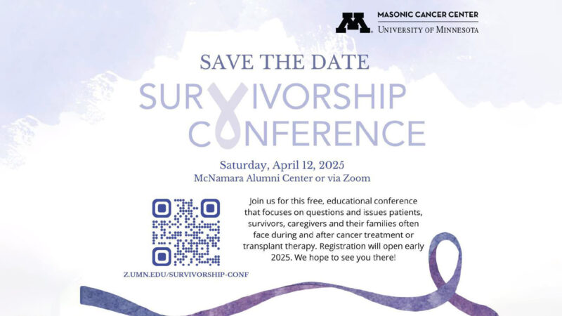 The 2025 Survivorship Conference on April 12 is fast approaching – Masonic Cancer Center