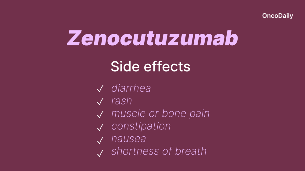 Zenocutuzumab side effects