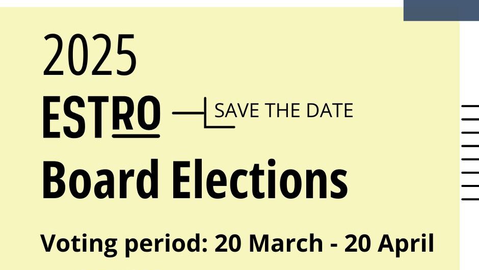 Save the Date for ESTRO Board Elections