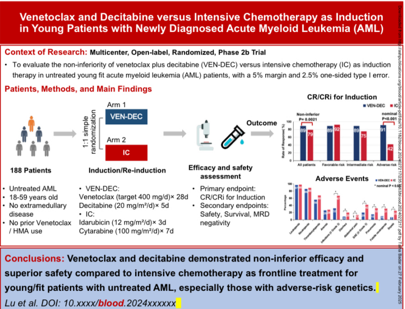 Talha Badar: Venetoclax and Decitabine vs Intensive Chemotherapy for Newly Diagnosed AML