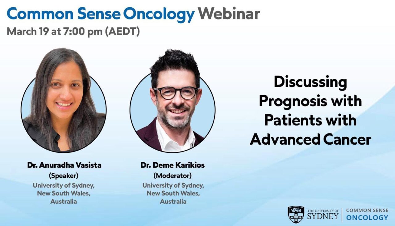 Discussing prognosis with patients living with advanced cancers – Common Sense Oncology