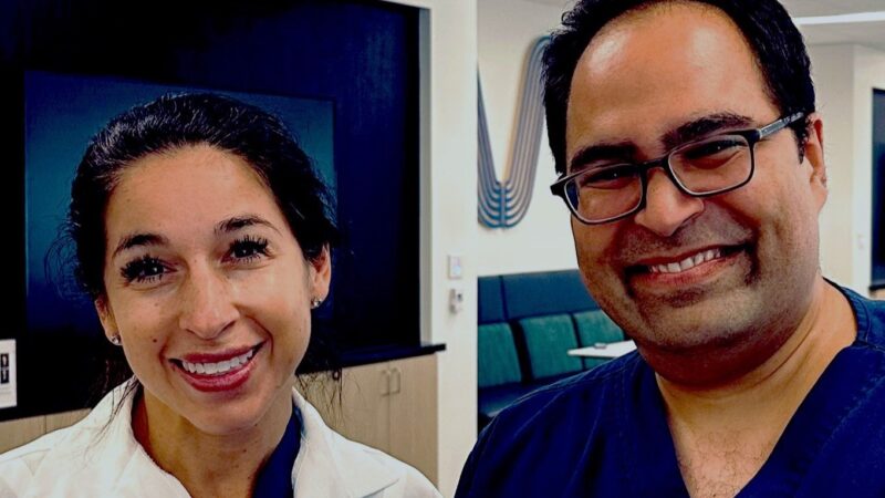 Naveen Pemmaraju: Discussing our collaborative Leukemia-CT Surgery manuscript with Mara Antonoff